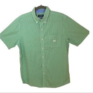 CHAPS Stretch Easy Care Checkered Shirt Men Sz M